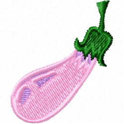 Eggplants Embroidery Design 2 Eggplants Embroidery Design 2